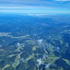 Flugwegposition um 09:08:44: Aufgenommen in der Nähe von Gemeinde Puchberg am Schneeberg, Österreich in 3342 Meter